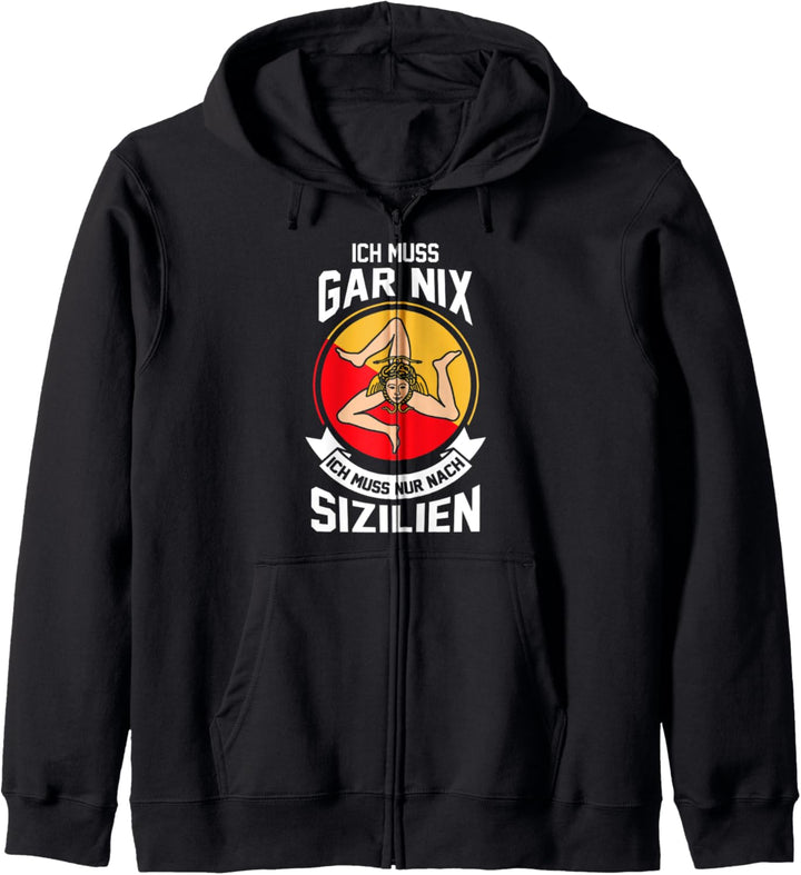 Sizilien Sizilianer Sizilianisch Italien Italiener Kapuzenjacke