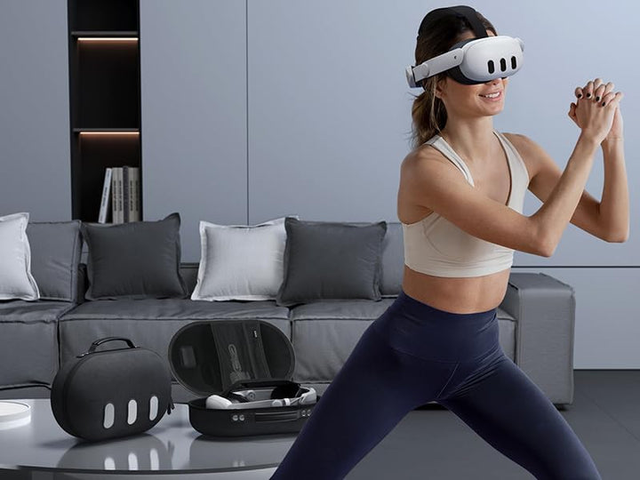 Aubika für Mate Quest 3 Tasche, Harte Case für Oculus Quest 3 Zubehör, Kompatibel mit Quest 2/Pico 4