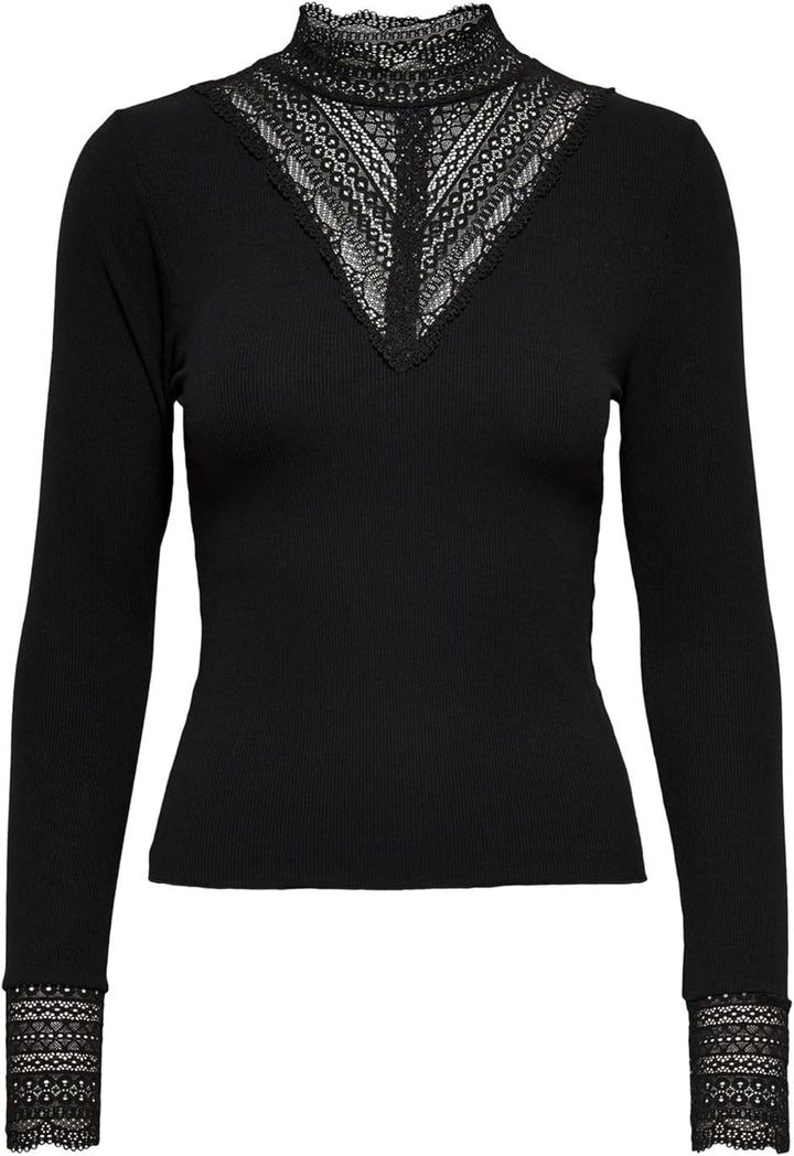 ONLY Damen Extra Lange Hemd Bluse Langarm Shirt Business Tunika aus Baumwolle Gestreift Uni ONLMATHI