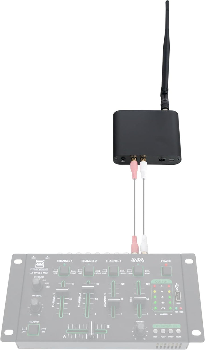 Beatfoxx SDT-40 Silent Disco V2 Sender - UHF Stereo-Transmitter - 3 Kanäle - Über 150 m Reichweite -