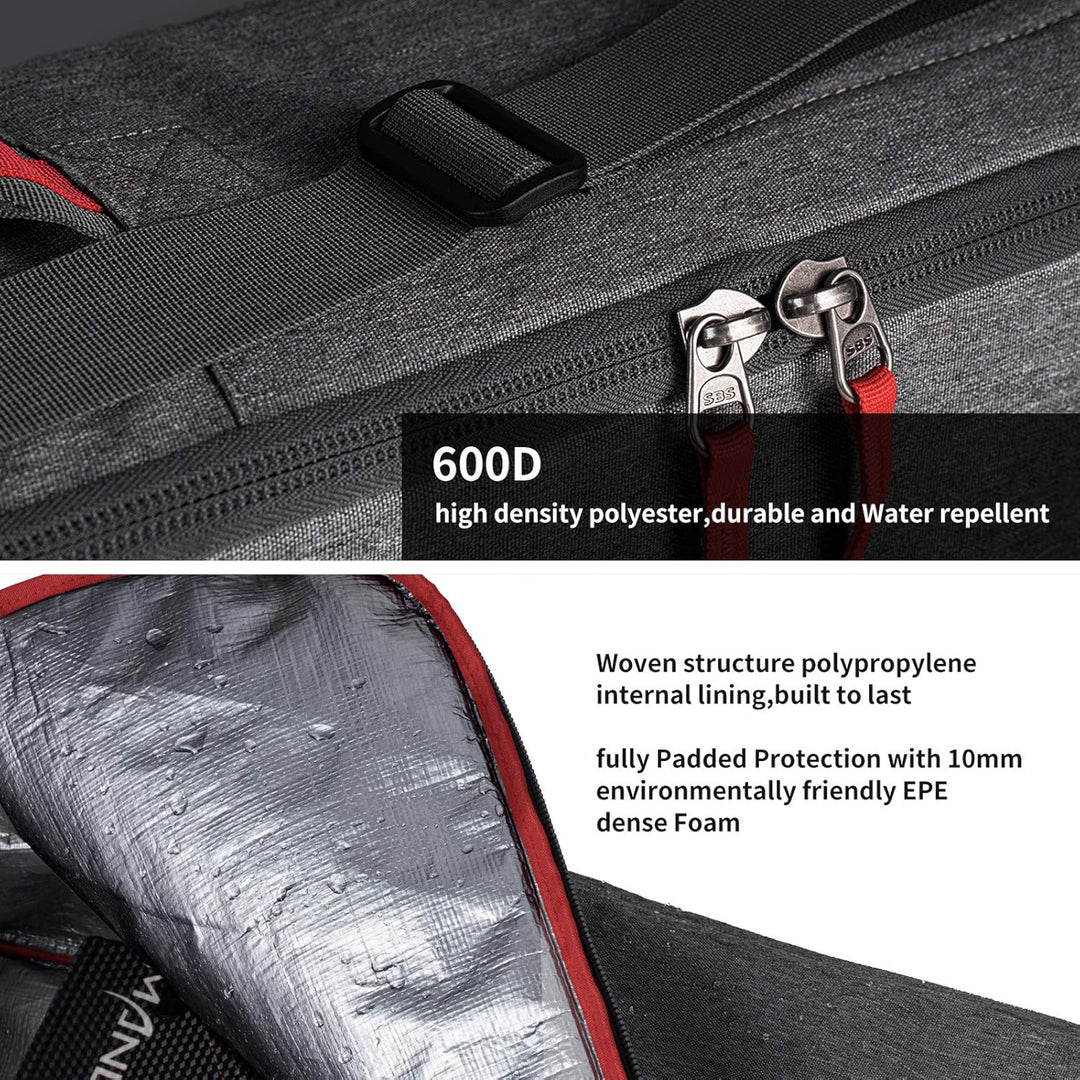 Unigear Skitasche Doppelt gepolstert, Snowboardtasche, Langlauf-Ski-Tasche für 1 – 2 Paar Ski 165/17