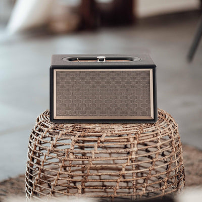 Caliber Bluetooth Lautsprecher - Drahtloser Box - Retro Look - AUX - Holzgehäuse mit Kunstleder - 60