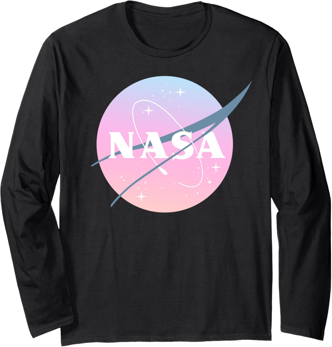 NASA Pastel Rainbow Classic Logo Langarmshirt