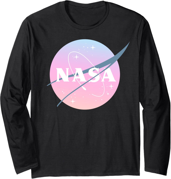 NASA Pastel Rainbow Classic Logo Langarmshirt