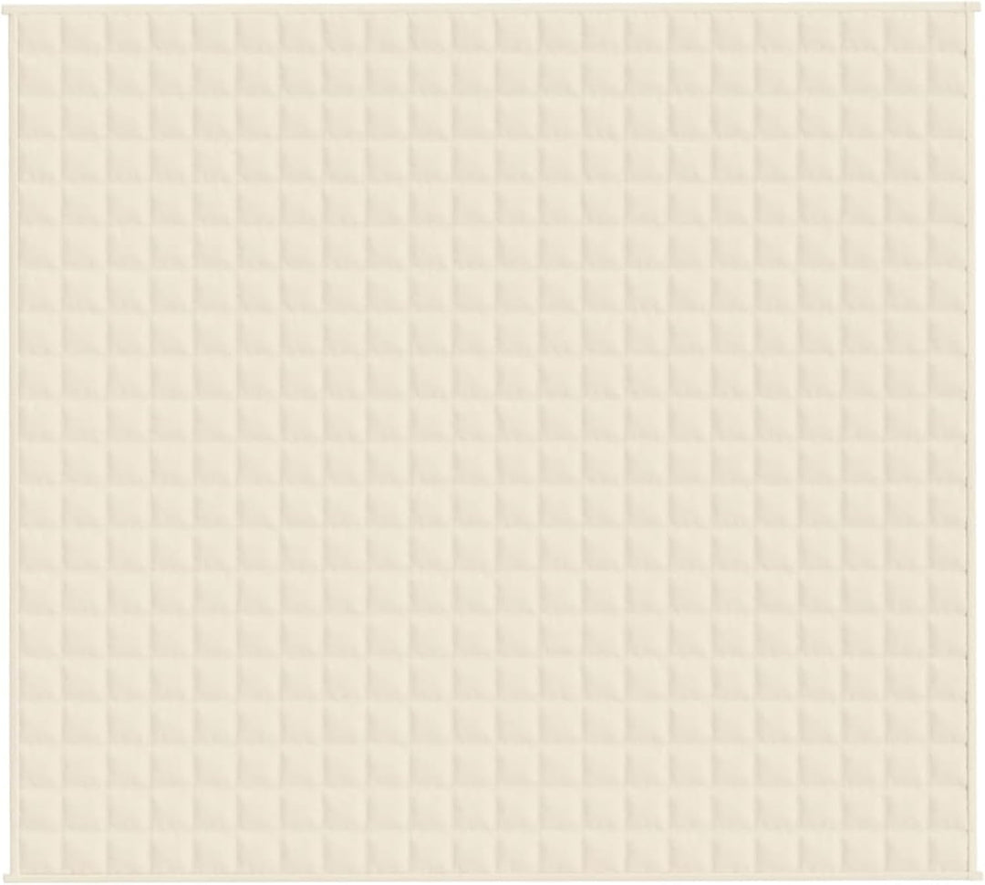 Homgoday Gewichtete Decke Creme hell 200 x 225 cm 13 kg Stoff, Möbel warme und bequeme Decke, hochwe