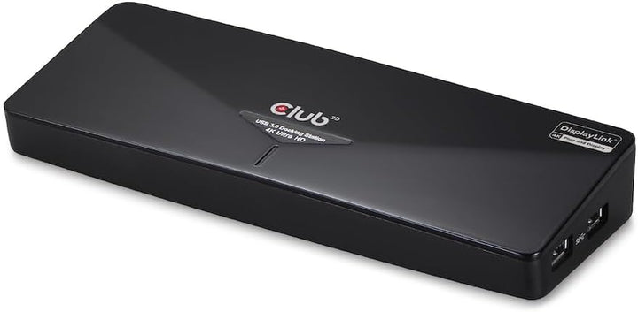 Club 3D 4K Dual Display Dockingstation (HDMI, DisplayPort, DVI 3X USB 3.0) Schwarz, Schwarz