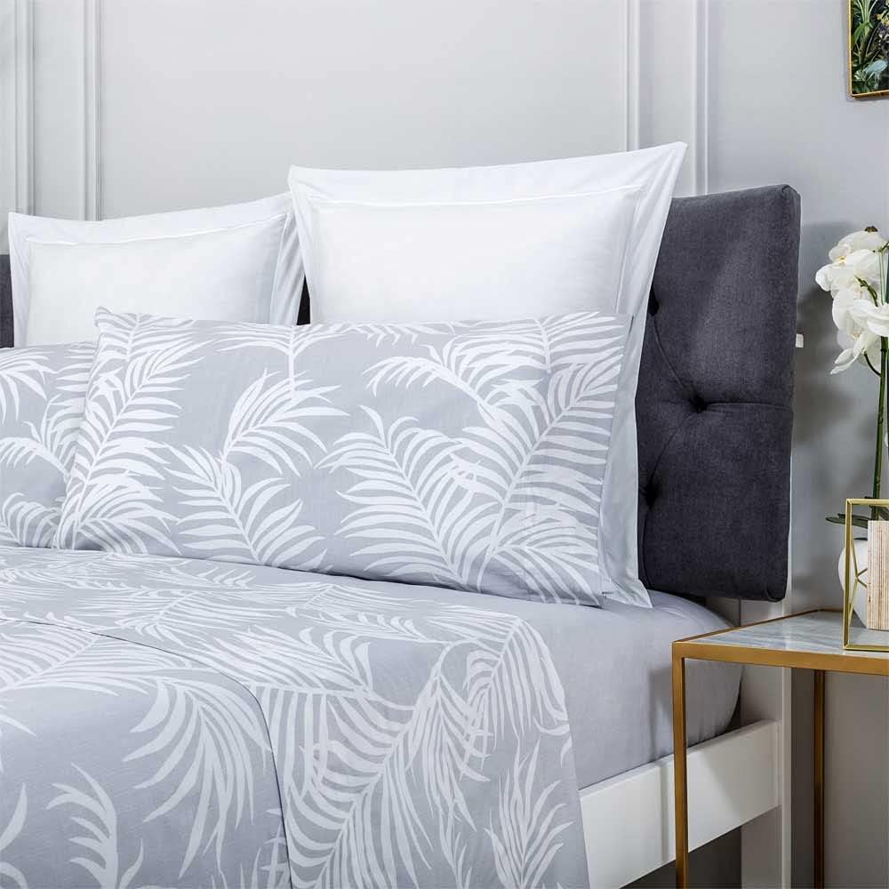 COTTON ARTean Bettwäsche-Set aus Bio-Baumwolle, Grau, 105 x 190/200 cm, 100 % Bio-Baumwolle. Cama 10