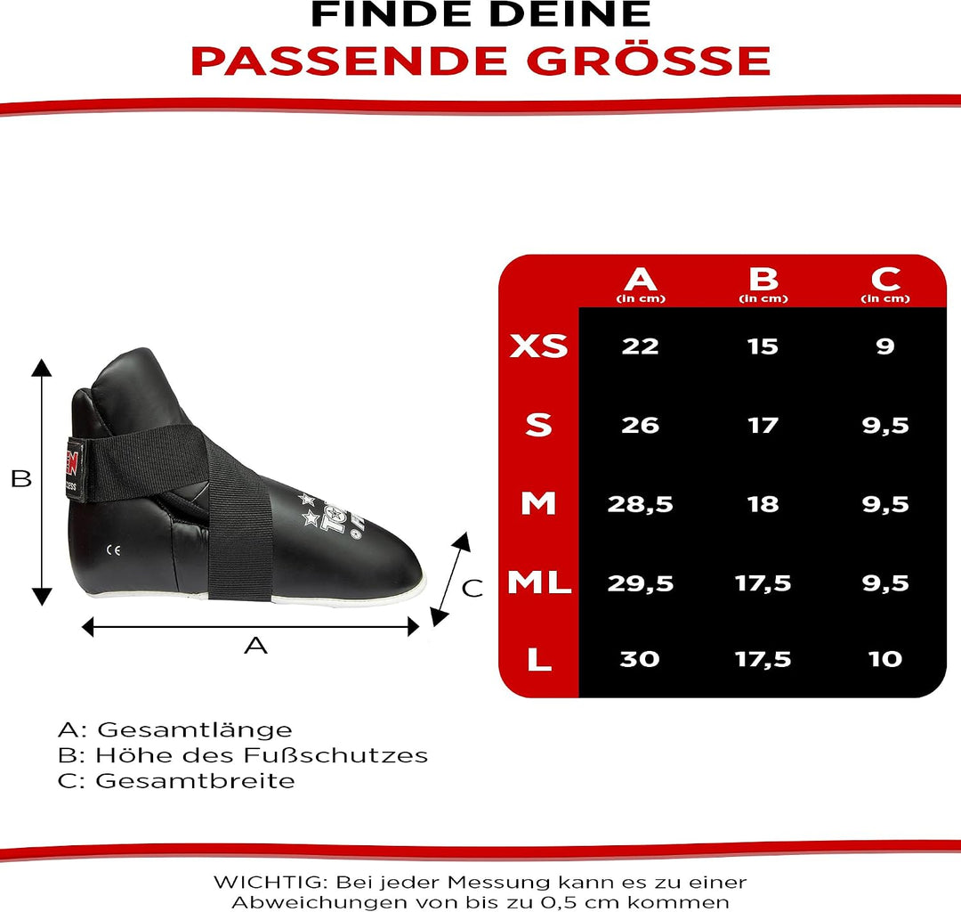 TopTen Fussschutz „Fight“ Schwarz M, Schwarz M