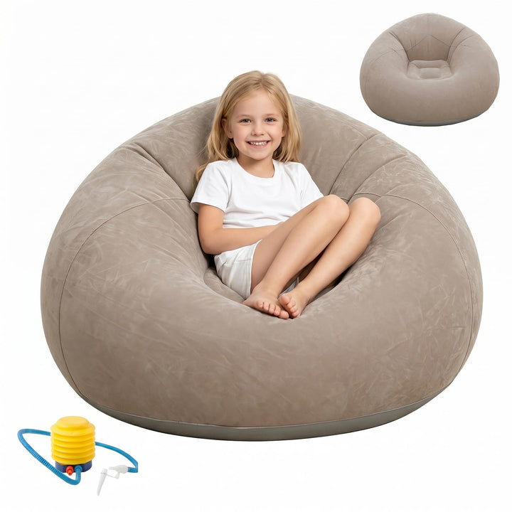 Tragbares & Wasserdichtes Luftsofa für Outdoor, Aufblasbarer Sessel Sitzsack, Camping, Strand, Pool