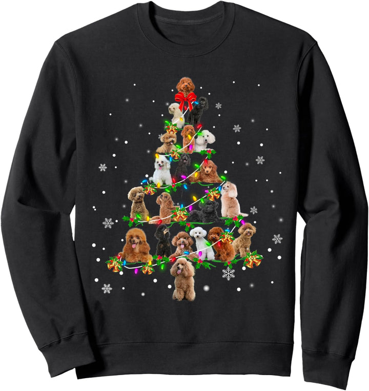 Pudel Christbaumschmuck Dekor Xmas Sweatshirt