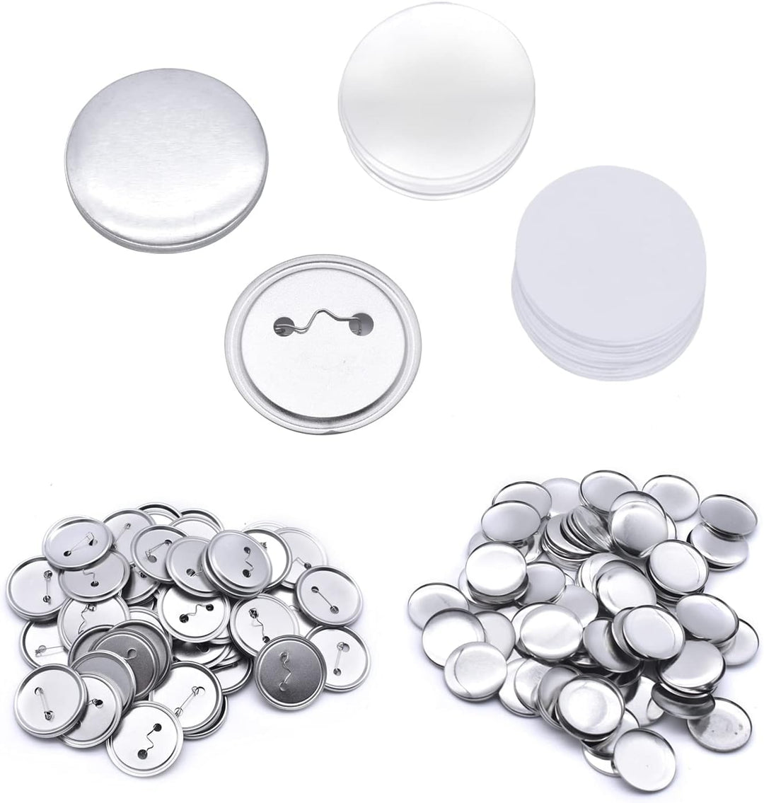 200er Set DIY Pins Buttons Design ein Abzeichen, Buttons Selber Machen, Button-Set mit Pin, für Bast