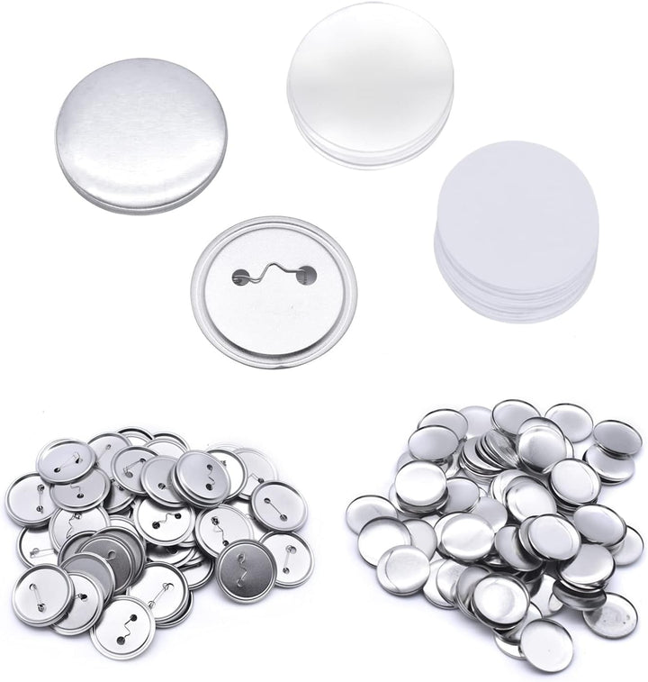 200er Set DIY Pins Buttons Design ein Abzeichen, Buttons Selber Machen, Button-Set mit Pin, für Bast