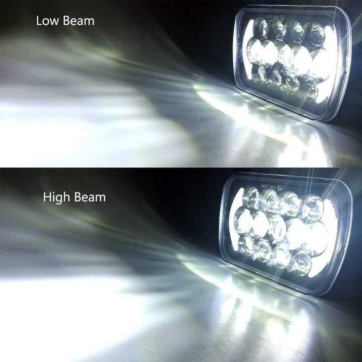 SXMA 5x7 Zoll Sealed Beam Ersatz LED Scheinwerfer mit DRL für Cherokee XJ (1 Paar)