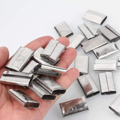 Manuelle Umreifungsset incl.Versiegelung Spanngerät 100m Umreifungsban 50 Stück Clips für Spanner PP