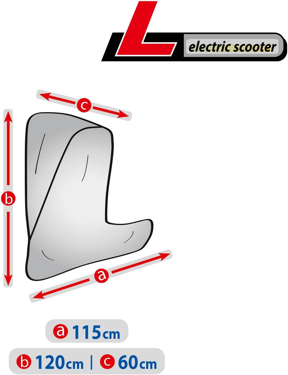 Saferide Elektroroller Abdeckung Wasserdicht Elektromobil Abdeckplane Schutzhülle Cover Scooter UV-b