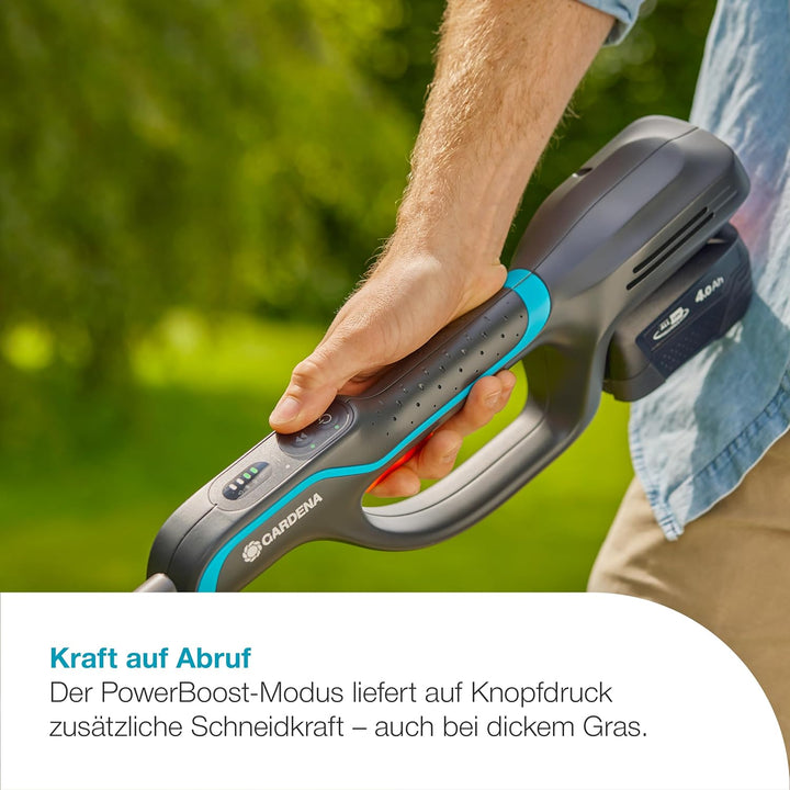 Gardena PowerTrim 30/18V Solo Akku-Rasentrimmer, Power for All-kompatibel, PowerBoost-Modus, 2-mm Tr