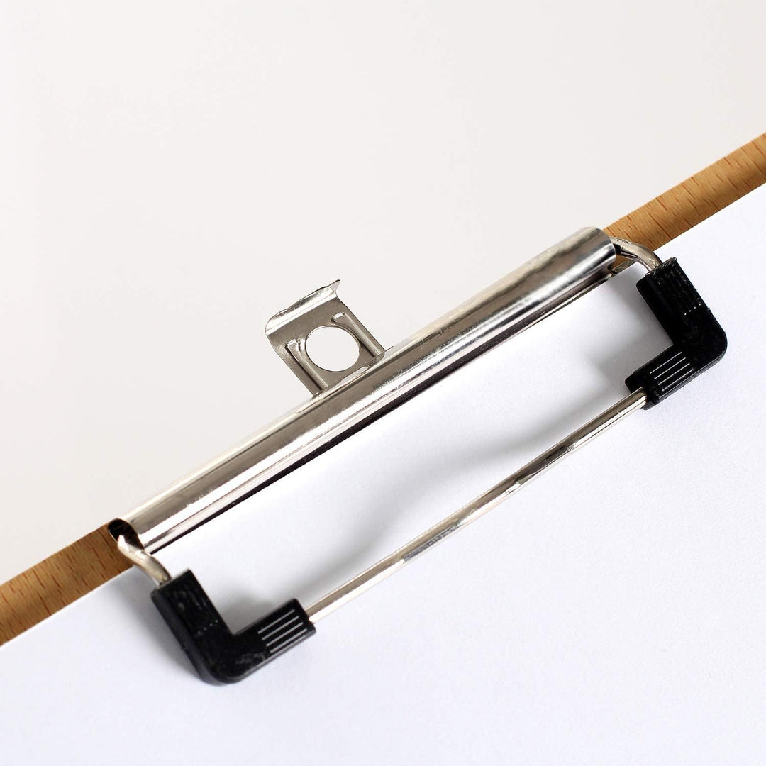 2er Klemmbrett A3 Hoch aus Hartholz extra dick 4mm, mit Aufhängeose, Gummierter Metalklemme, Skizzen