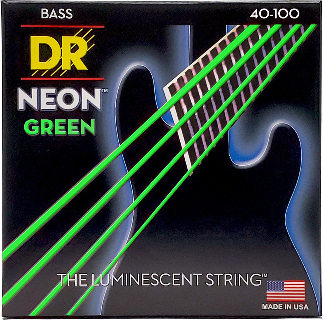 DR Strings NGB-40 Gitarrensaiten für Bassgitarre, HI-DEF Neon