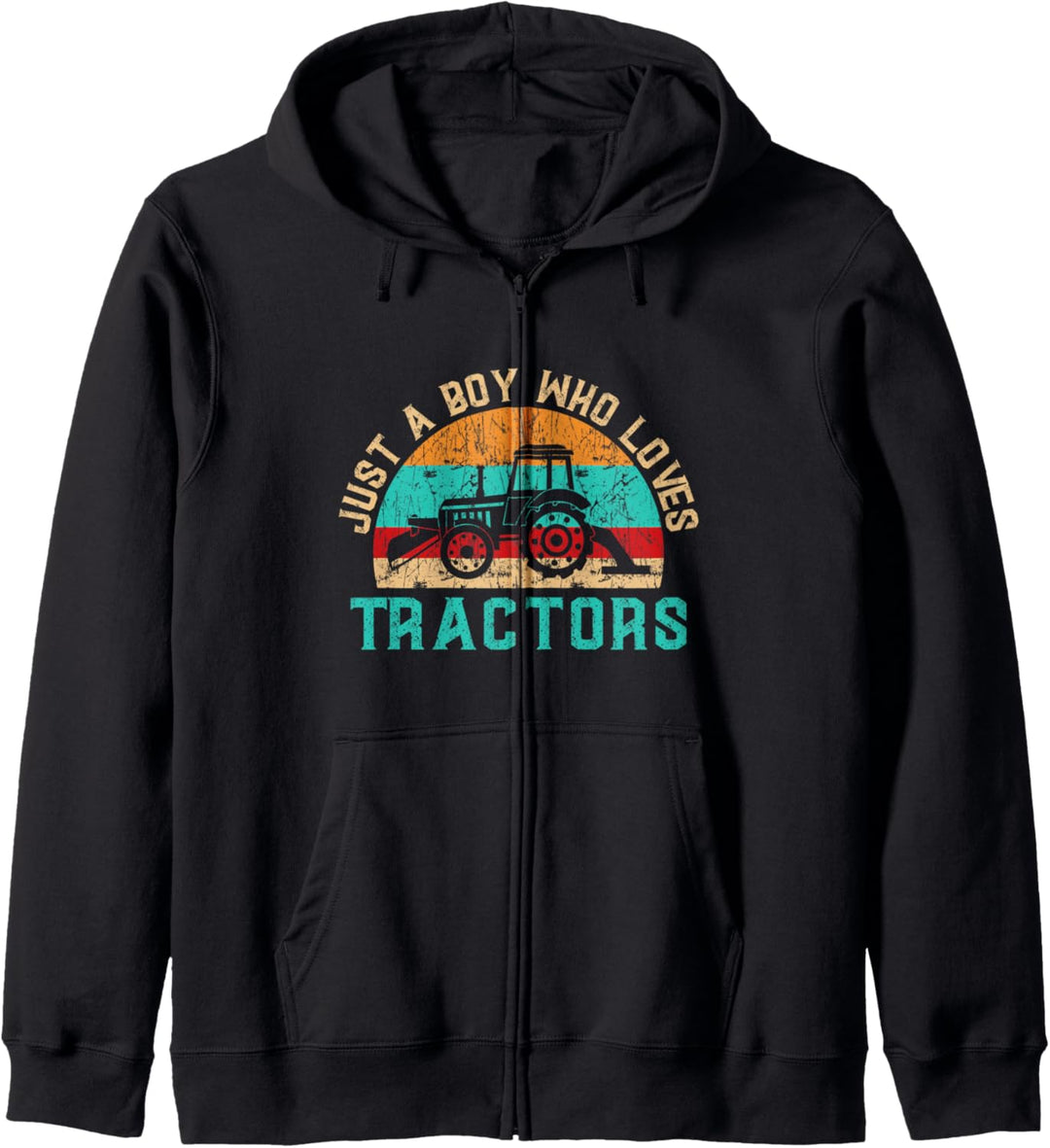 Just a Boy who loves Tractors Trecker Biobauer Kapuzenjacke