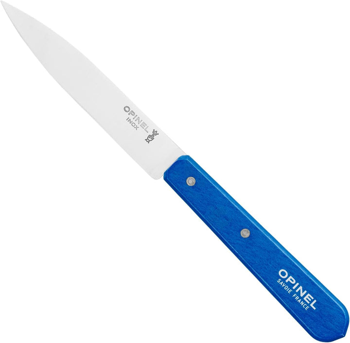 OPINEL Les Essentials Kleines Küchenmesser-Set, 4-teilig, Schälmesser, Wellenschäler, Gemüsemesser,