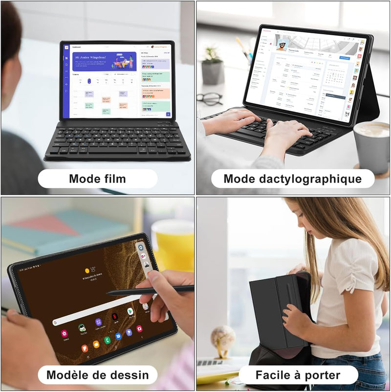 FOGARI Tastatur Tablet Samsung Tab S9 11 Zoll – Schutzhülle Tastatur Samsung Galaxy Tab S8 5G 2022/S