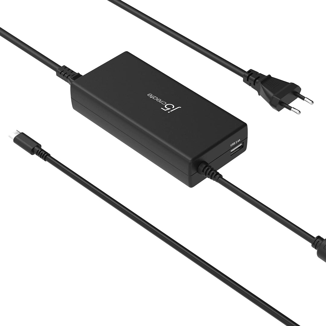 j5create USB Typ-c 100W PD Schnell-Ladegerät für MacBook Pro, Chromebook, Laptop, Notebook, Tablet,