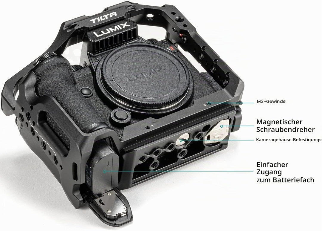 Tilta Full Camera Cage Basic Kit Kompatibel mit S5 II/S5 IIX/G9 II, Aluminiumlegierung Kamera-Videok