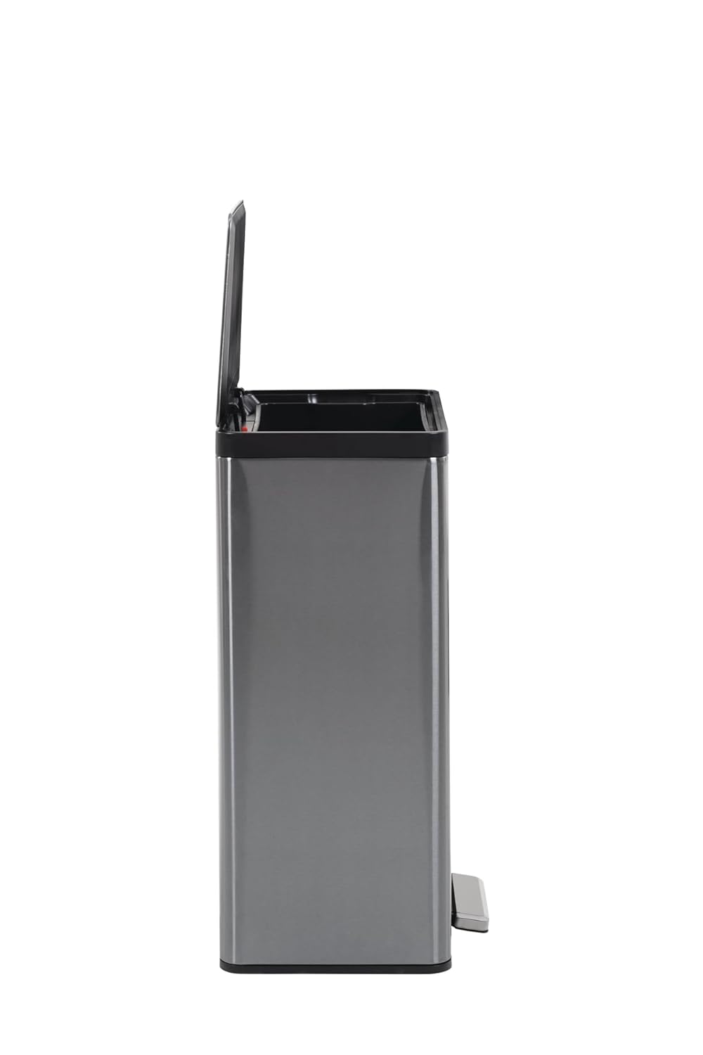 Rubbermaid Edelstahl Metall Step-on Mülleimer für Haus und Küche, anthrazit, 12 Gallonen, 2112520 An