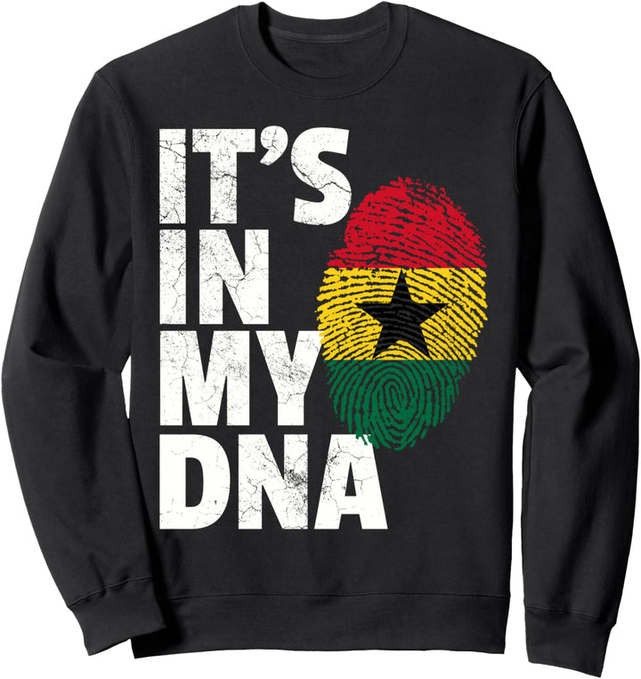 IT'S IN MY DNA Ghana Flag Pride National Country Roots Sweatshirt