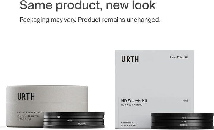 Urth 49 mm ND8, ND64, ND1000 ND Filter Kit (Plus+) 49mm, 49mm