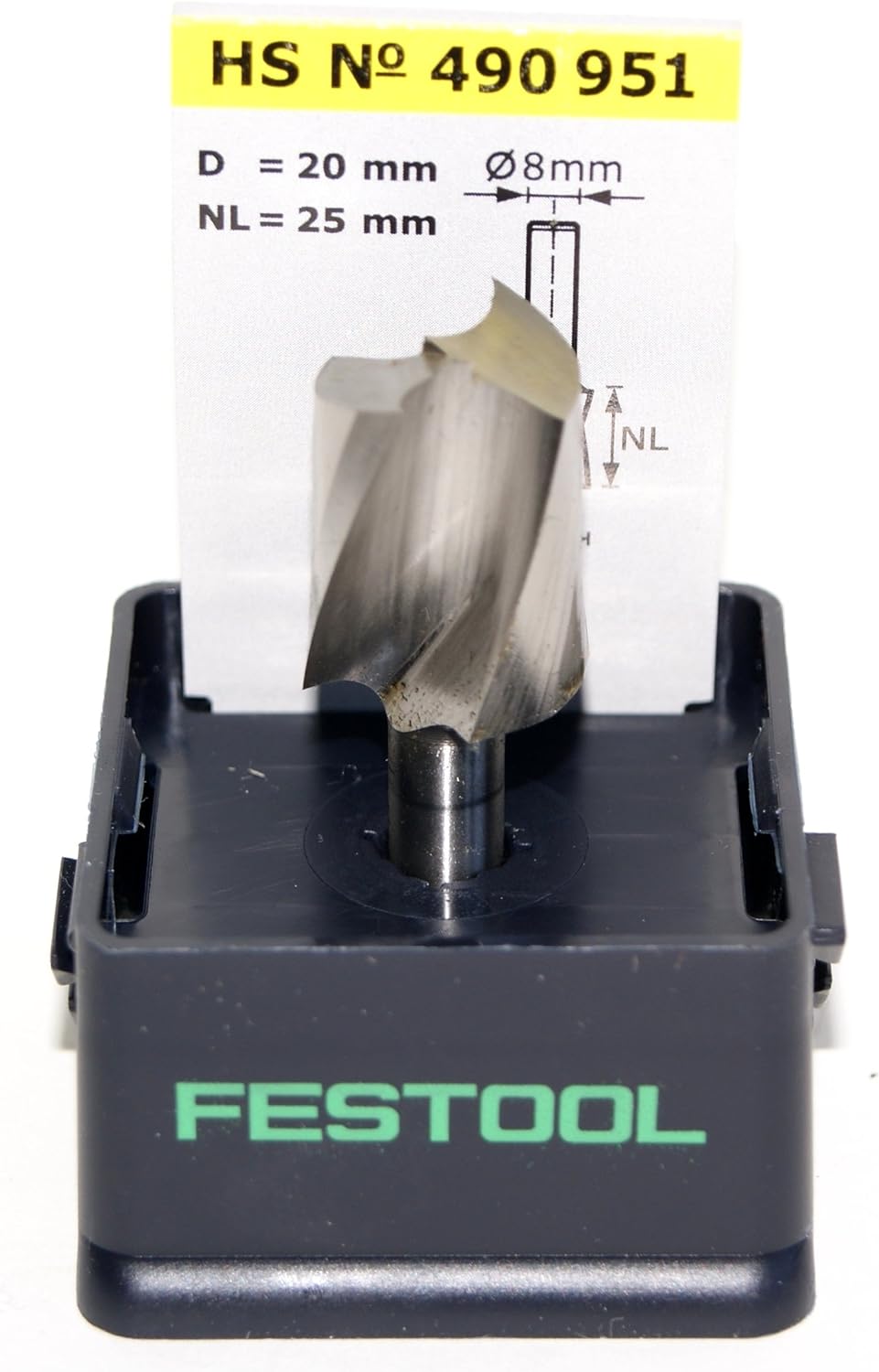 Festool Spiralnutfräser HS Spi S8 D20/25, HS Spi S8 D20/25