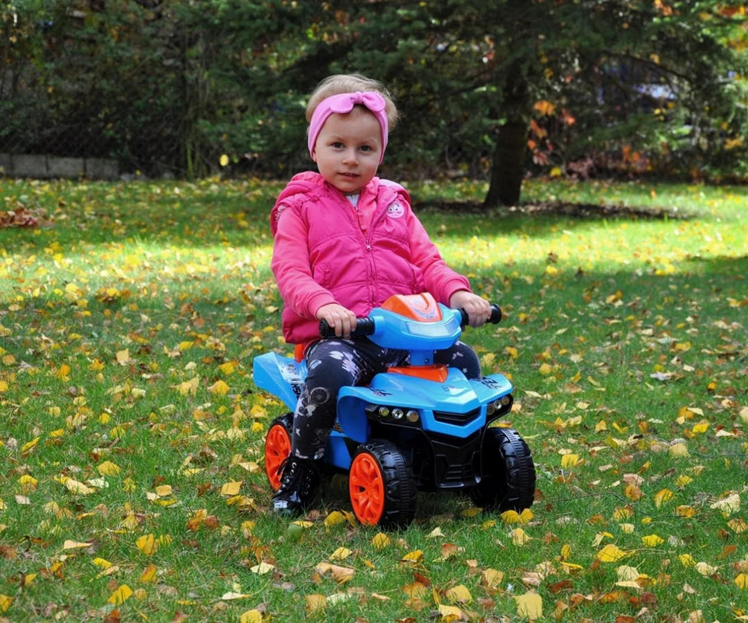 Milly Mally Monster Quad – Rutscher für Kinder, mit interaktivem Lenkrad, Musiktasten, Stauraum, Lic