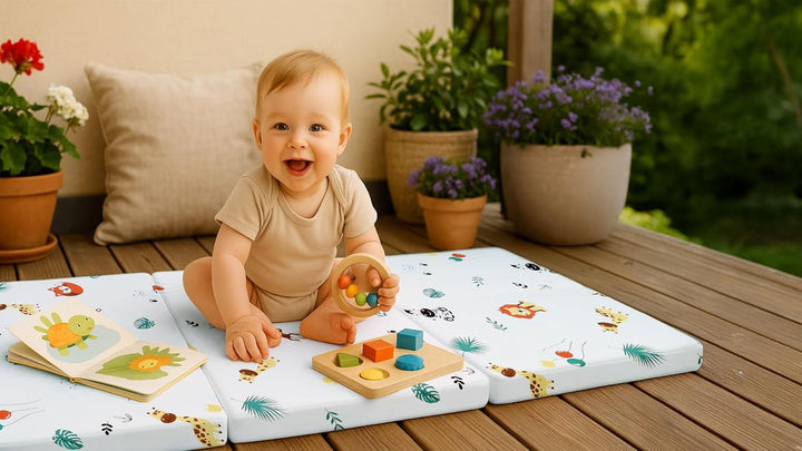 Klappmatratze Faltbare Reisebett Baby Matratze 60x120 cm - Faltmatratze für Kinder Gästematratze kla