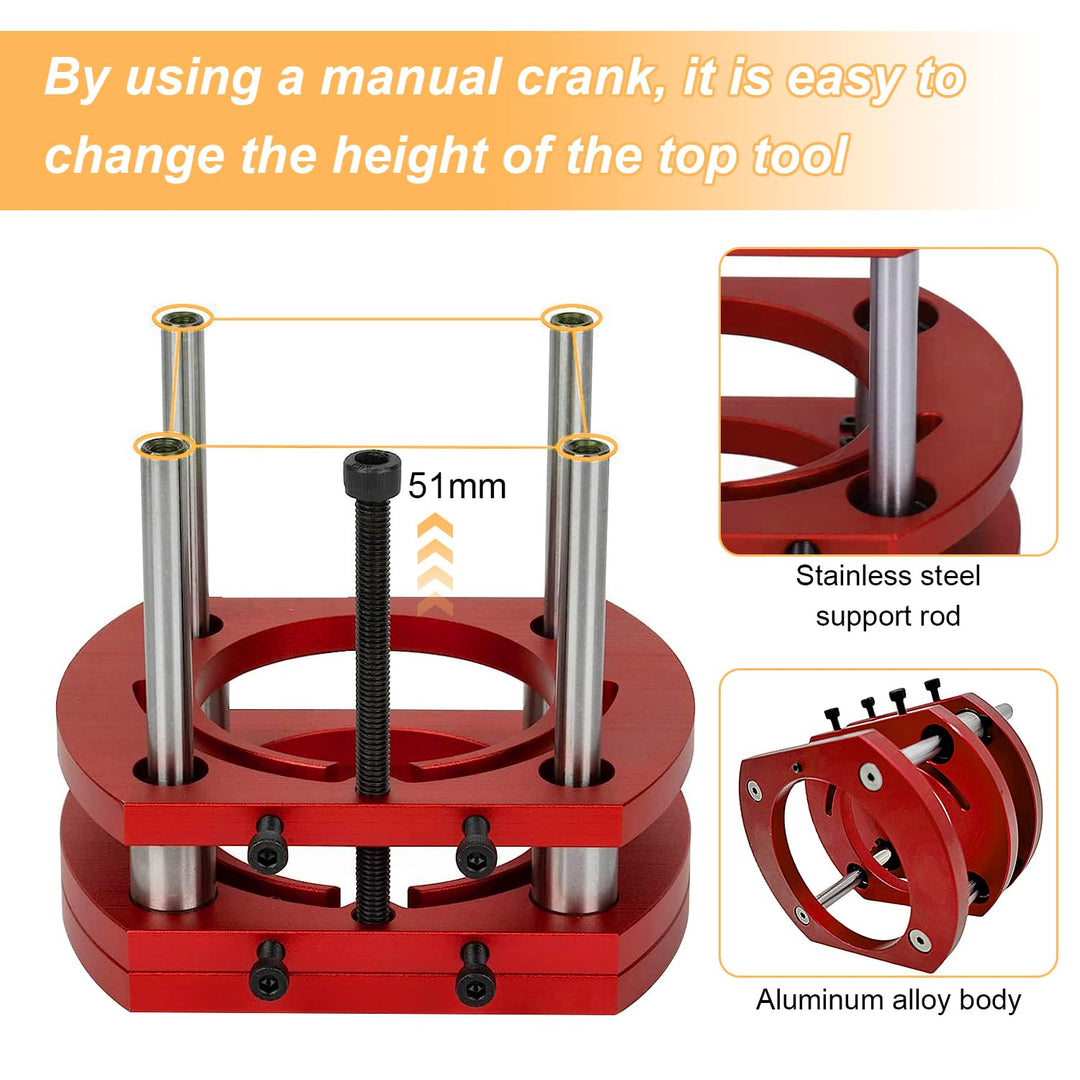 Frästisch für Oberfräse Einlegeplatte Set, OberfräSentisch und Tischfräsmaschine, Router Table, Plan