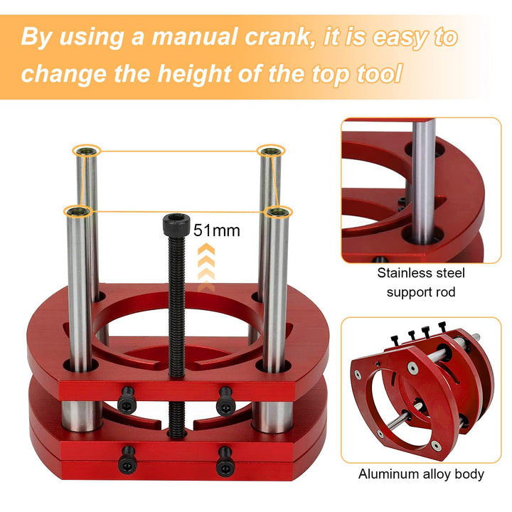 Frästisch für Oberfräse Einlegeplatte Set, OberfräSentisch und Tischfräsmaschine, Router Table, Plan