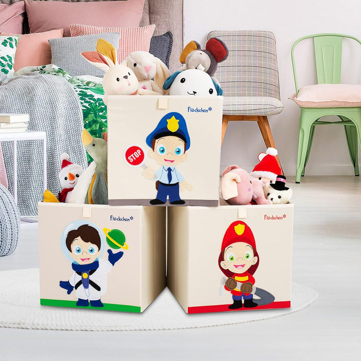 Kinder Aufbewahrungsbox | Premium Spielzeugkiste für Kinderzimmer I Spielzeug Box (33x33x33) bringt