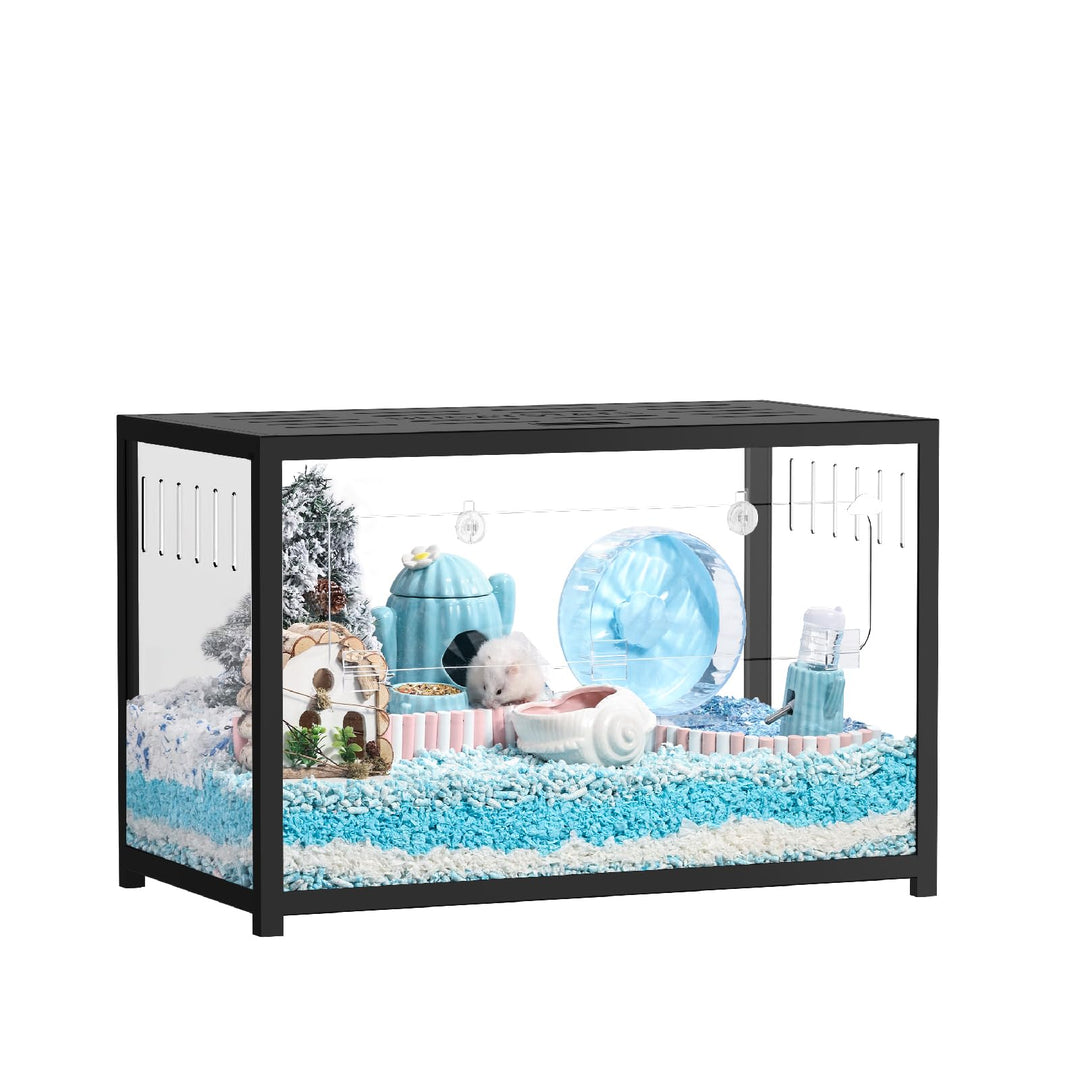 BUCATSTATE Hamsterkäfig Metall 2,0 - Kleintierlebensräume Gross Stapelbar mit Doppeltür 80L x 44,7W