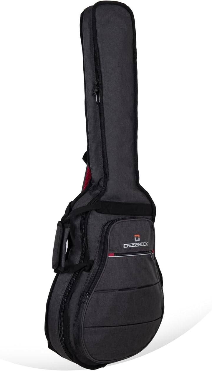 Crossrock Gepolsterte Rucksacktasche für Jumbo-Akustikgitarren (CRSG107SBDG) Super Jumbo, Super Jumb