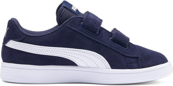 Puma Smash CV V Unisex-Kinder Sneakers 27.5 EU Peacoat Puma White, 27.5 EU Peacoat Puma White
