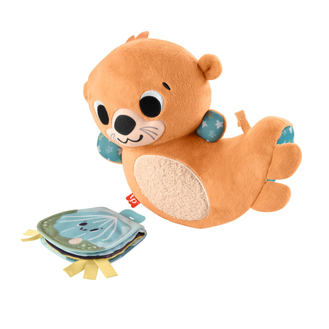 Fisher-Price Sensorik-Plüschspielzeug für Babys, Wippender 2-in-1-Otter zum Spielen in der Bauchlage