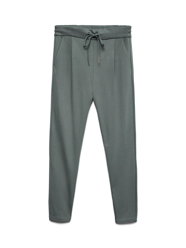 VERO MODA Eva Mid Rise Drawstring Trousers XS / 34L Balsam Green, XS / 34L Balsam Green