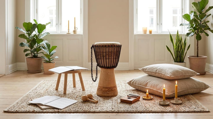 Kamballa 838012 Djembe (Höhe 52 cm, Durchmesser 25 cm) Höhe 52 cm, Drm. 25 cm, Höhe 52 cm, Drm. 25 c