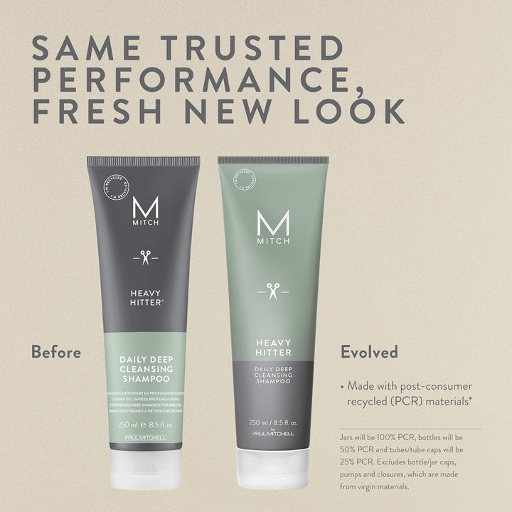 Paul Mitchell MITCH Heavy Hitter Deep Cleansing Shampoo - tiefenreinigendes Pflege-Shampoo für Männe
