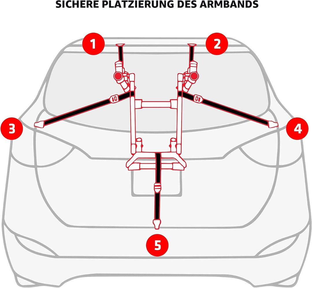 Allen Sports Deluxe+ 2 Fahrradträger für Kofferraum, Modell QS2