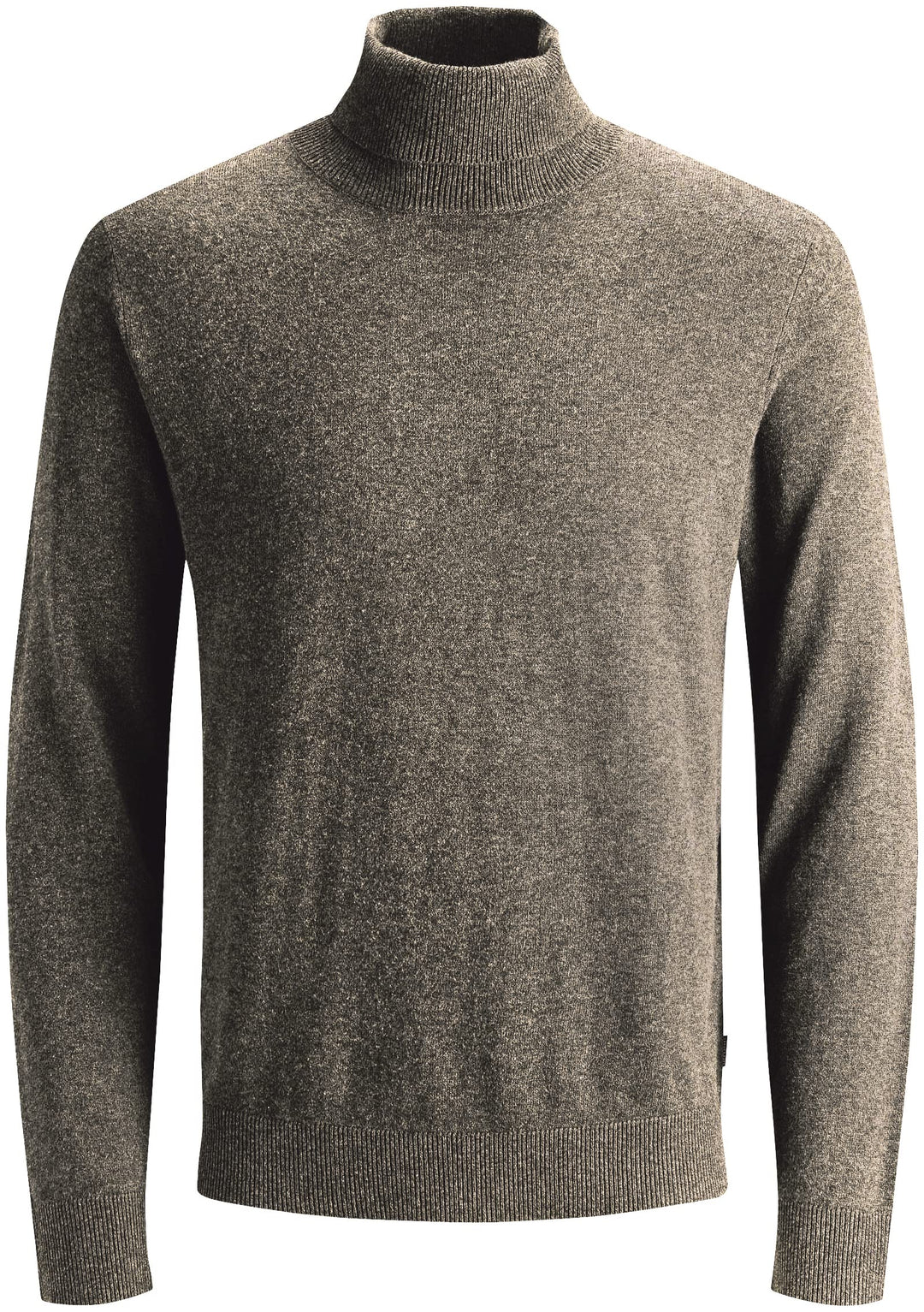 JACK &amp; JONES Emil Knit Roll Neck Jumper L Beige (Crockery/Twisted With Mulch), L Beige (Crockery/Twi
