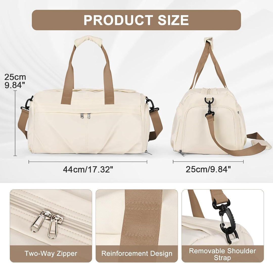 HYC00 Sport Duffel Bag Damen Sporttasche mit Schuhfach Reisetasche Damen Weekender Travel Bag Handge