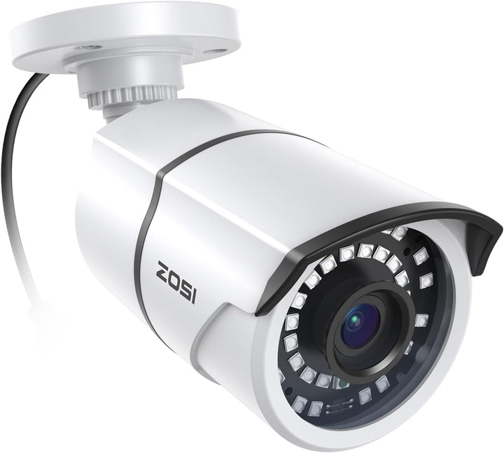 ZOSI 1080P 2MP Bullet Kamera Überwachungskamera 3.6mm Linse,Wetterfest, 36M Nachtsicht, IP66 Metallg