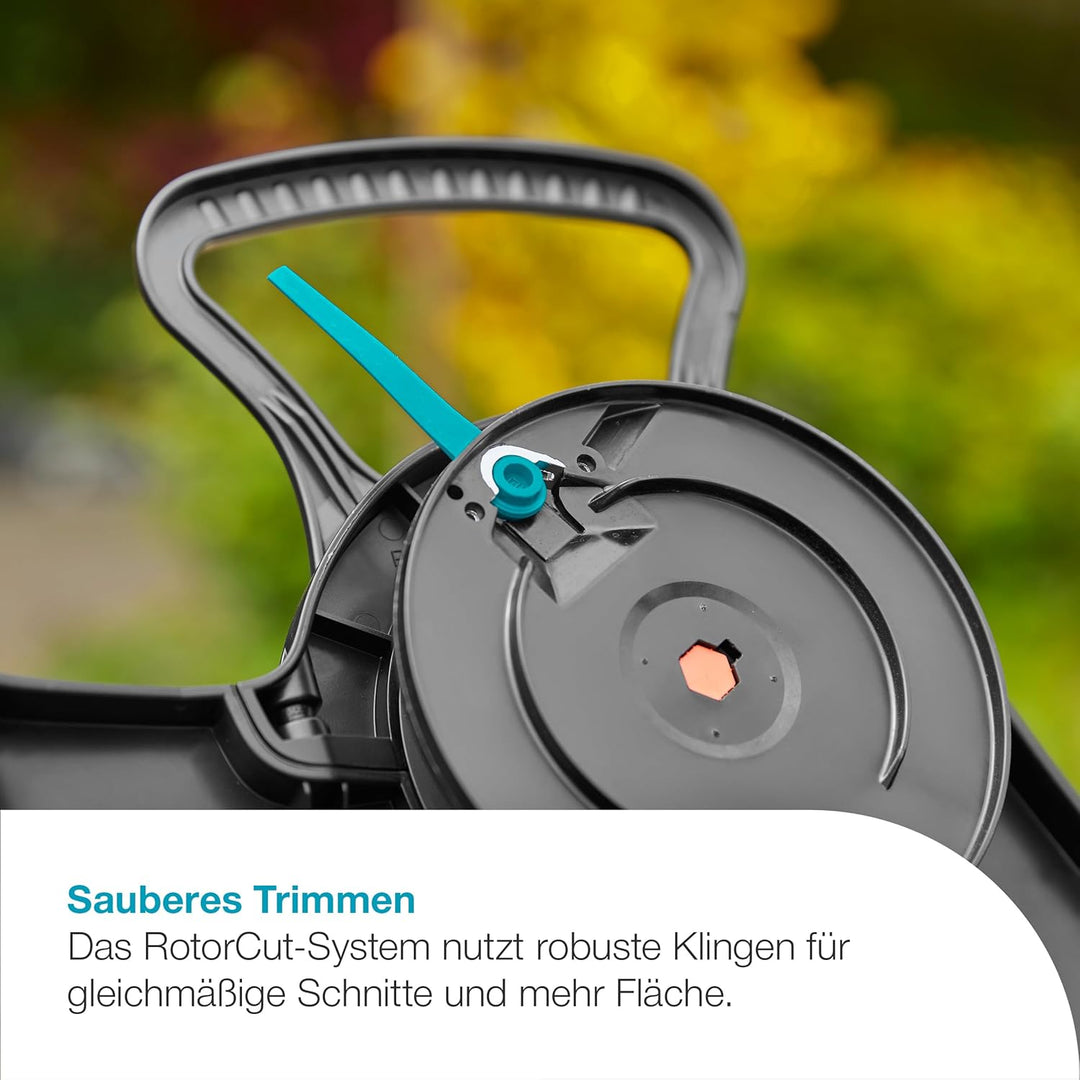 Gardena Akku-Trimmer ComfortCut 23/18V P4A ohne Akku: Rasentrimmer mit 230 mm Schnittkreis, Teleskop