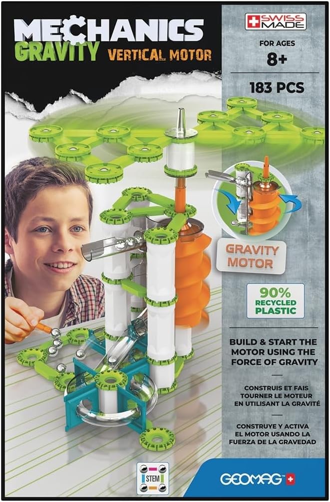 Geomag - Mechanics Gravity Vertical Motor - Lern- und Kreativspiel für Kinder - Magnetische Baustein