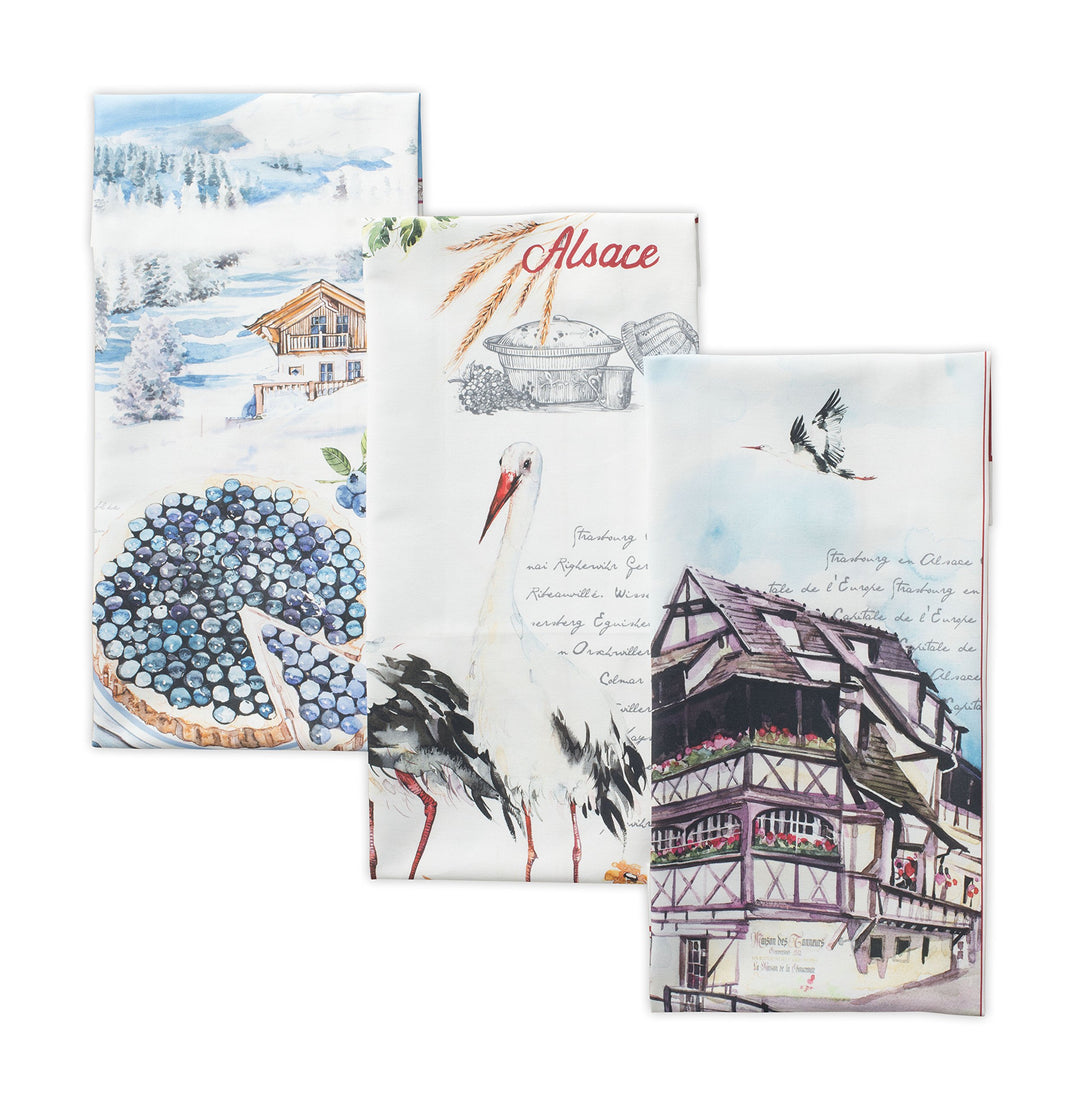 Maison d' Hermine Küchentücher, 100% Baumwolle, weich, saugfähig, 50,8 x 70,5 cm, 2 Stück Multicolor